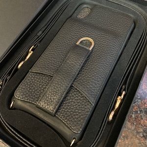 Vaultskin Victoria Leather Crossbody Case - XS Max